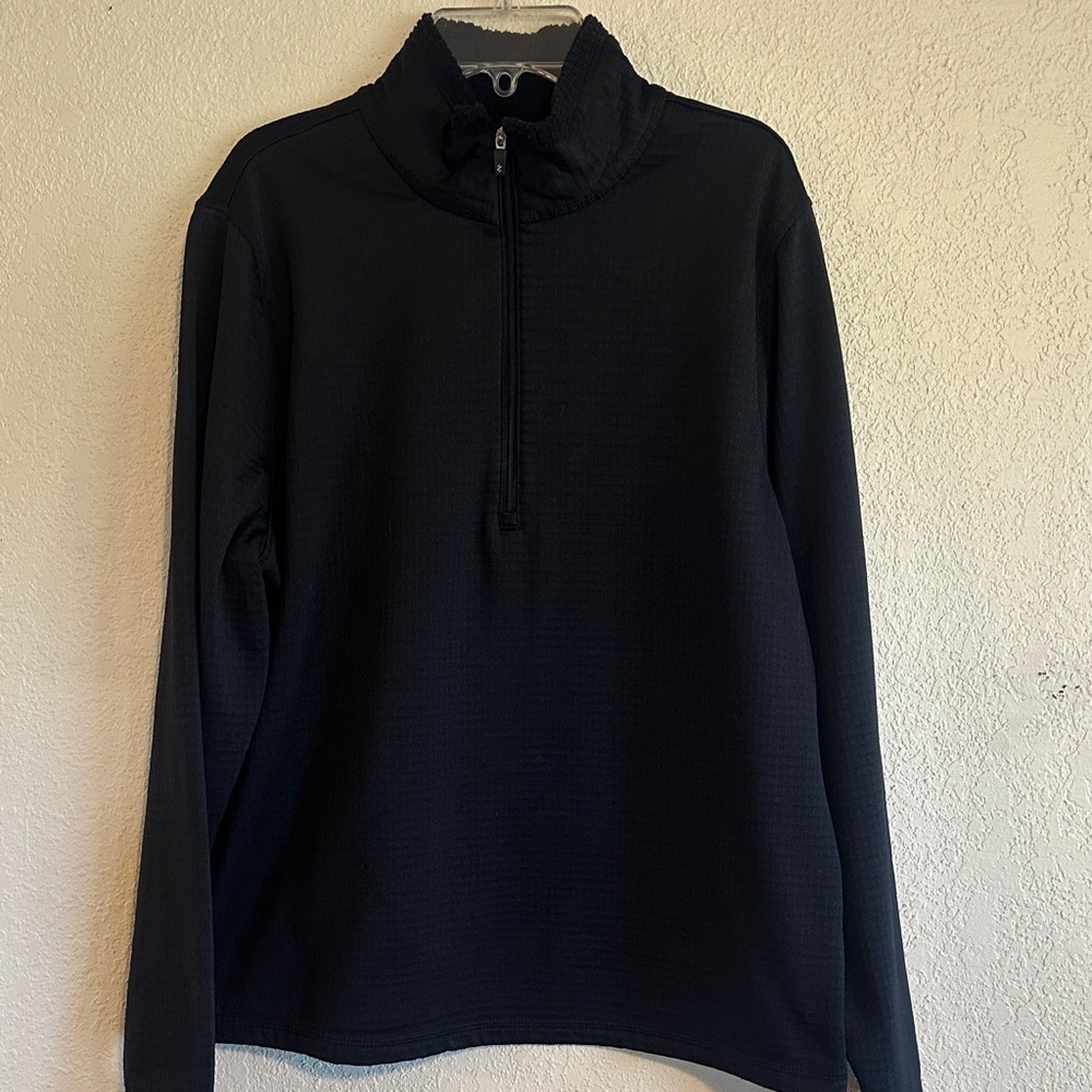 Izod Black Quarter-Zip Knit Jacket